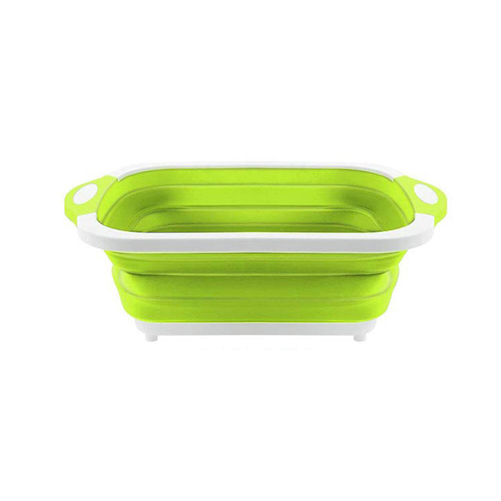 7L Kitchen Cutting Board Folding Multifunction Drain Basket Washing Fruit Vegetable Basket