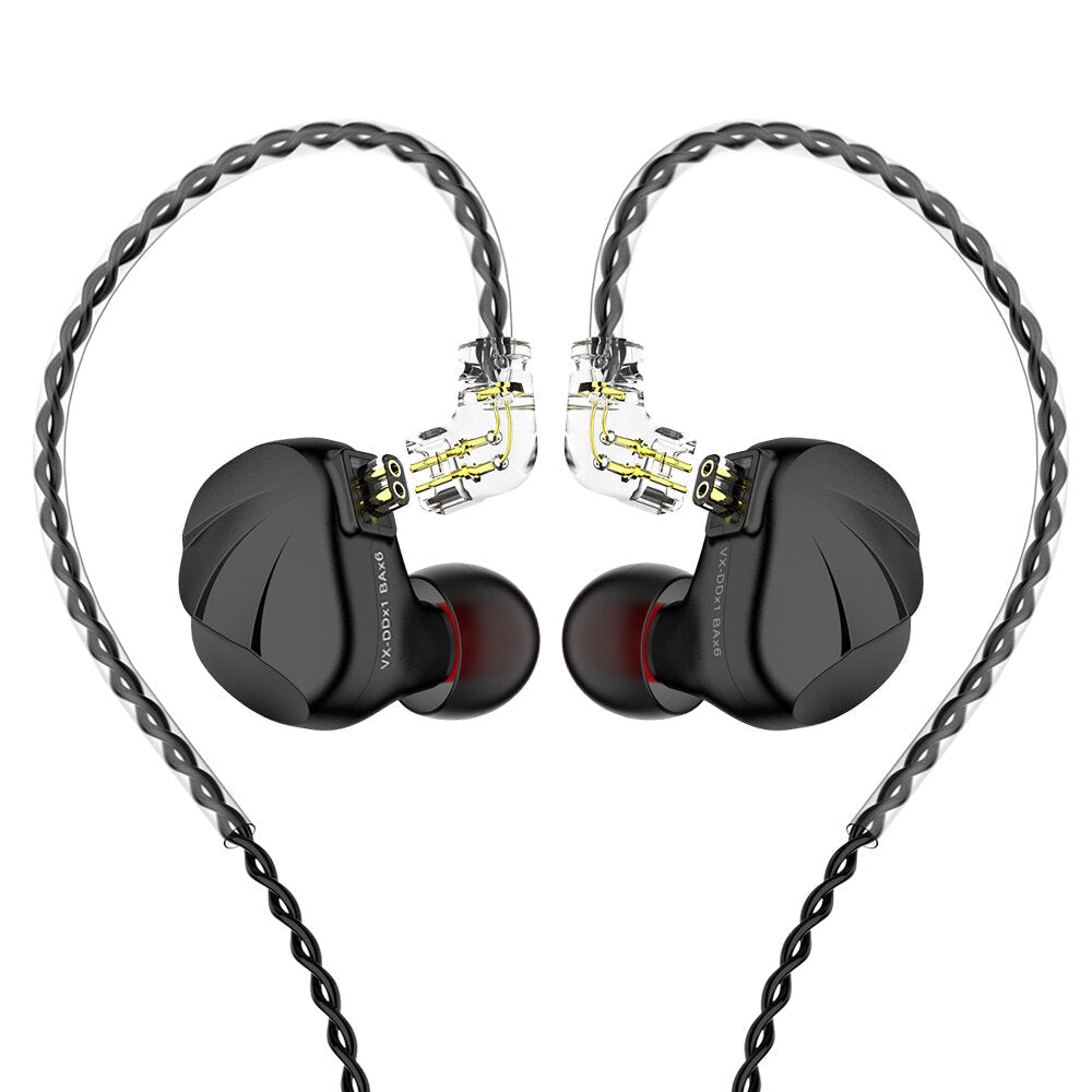 Dynamic Drivers In Ear Earphone Noise Cancelling Headphone 2Pin 0.75MM Connector for Mobile Phones PC Computer