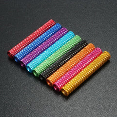 M3AS9 10Pcs M3 40mm Knurled Standoff Bolt Aluminum Alloy 6061 Anodized Spacer Multicolor