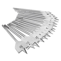 17Pcs 6-38mm Flat Drill Bit Set High Carbon Steel Cutter Carpenter Tool Woodworking