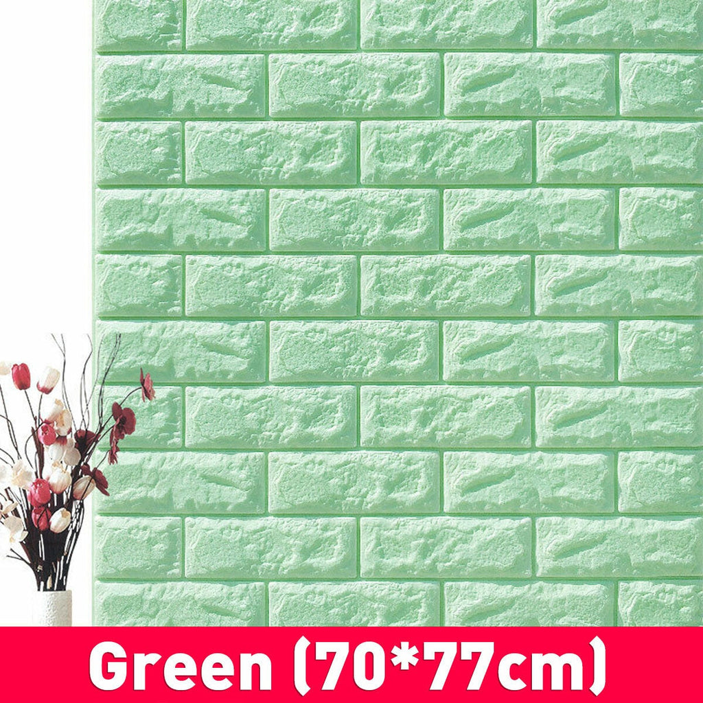 3D DIY Brick Pattern Wallpaper Waterproof Home Living Room Bed Kitchen