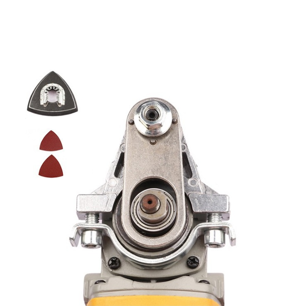 Angle Grinder Conversion Head with Sanding Disc Change into Oscillating Trimming Machine for Woodworking