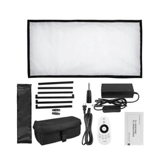 Bi-Color Flexible LED Light Protable 3200K 5500K 448pcs LEDs with 2.4G Remote Contol for Photography Shooting Interview Fill Light