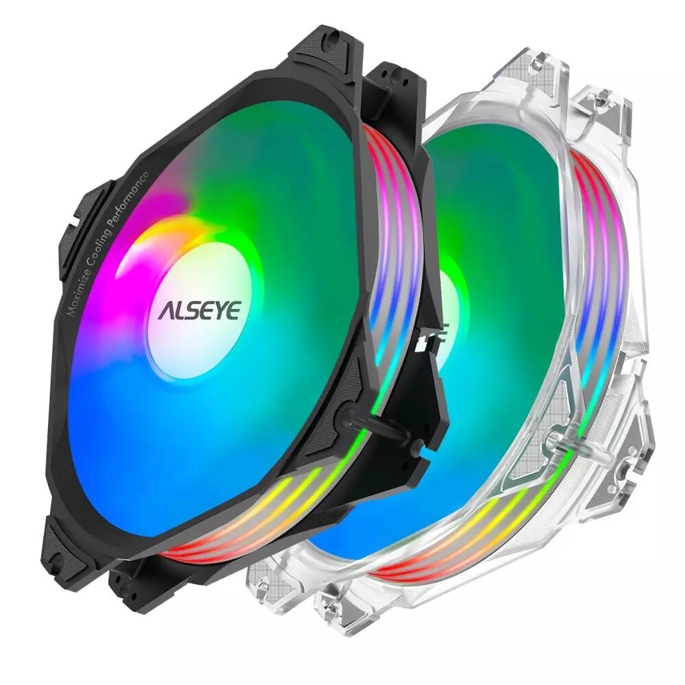 120mm Cooling Fan 3pcs Set ARGB Lighting 4PIN PWM 3PIN RGB Support Aura/RGB FUSION Max Series