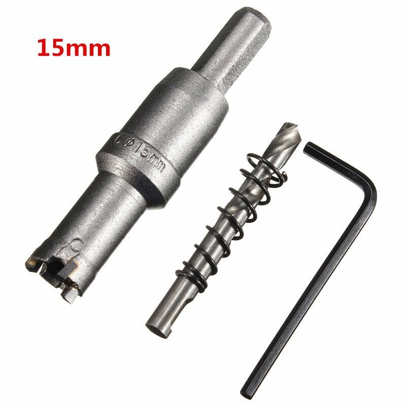 15mm - 24mm Carbide Tip Metal Cutter Hole Saw with Wrench/ Twist Drill Bit