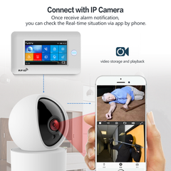 WiFi GSM GRRS Wireless Alarm System WiFi Intruder Security Alarm Kit APP Control for Android and iOS Smart Phone