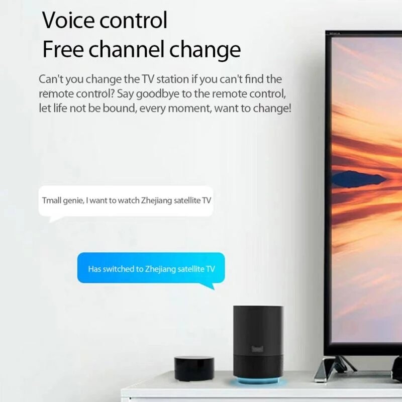 Universal Smart Remote Control WiFi Infrared Voice Controller Work With Google Assistant Alexa