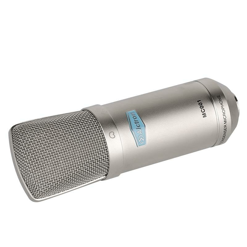 Professional Large Diaphragm FET Studio Condenser Recording Microphone for Live Broadcast with Shock Mount Carry Case