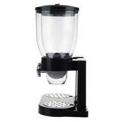 Double Cup Dry Food Dispenser Transparent Body for Cereal Grains Rice