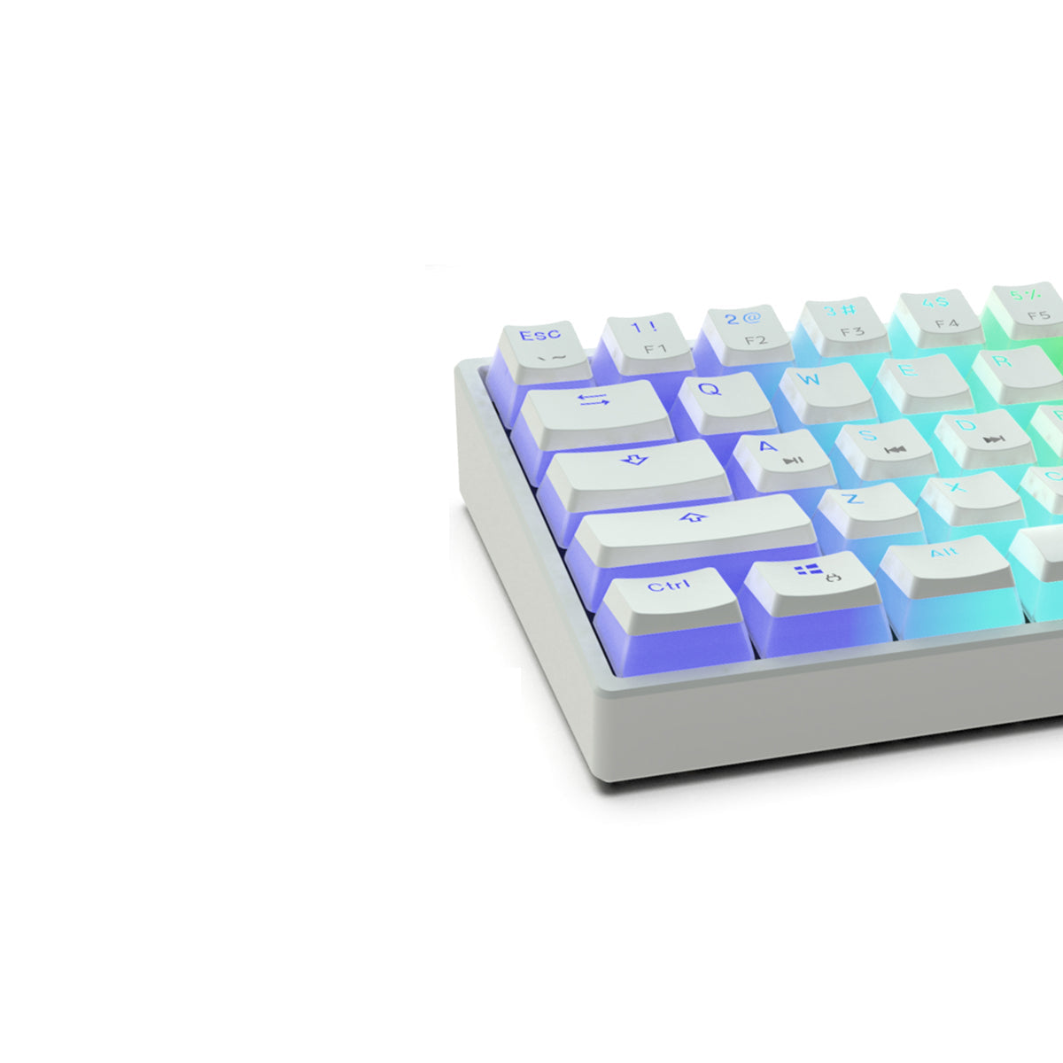 Wired Mechanical Keyboard Optical Switch Pudding Keycaps RGB 68 Keys 65% Hot Swappable Gaming Keyboard