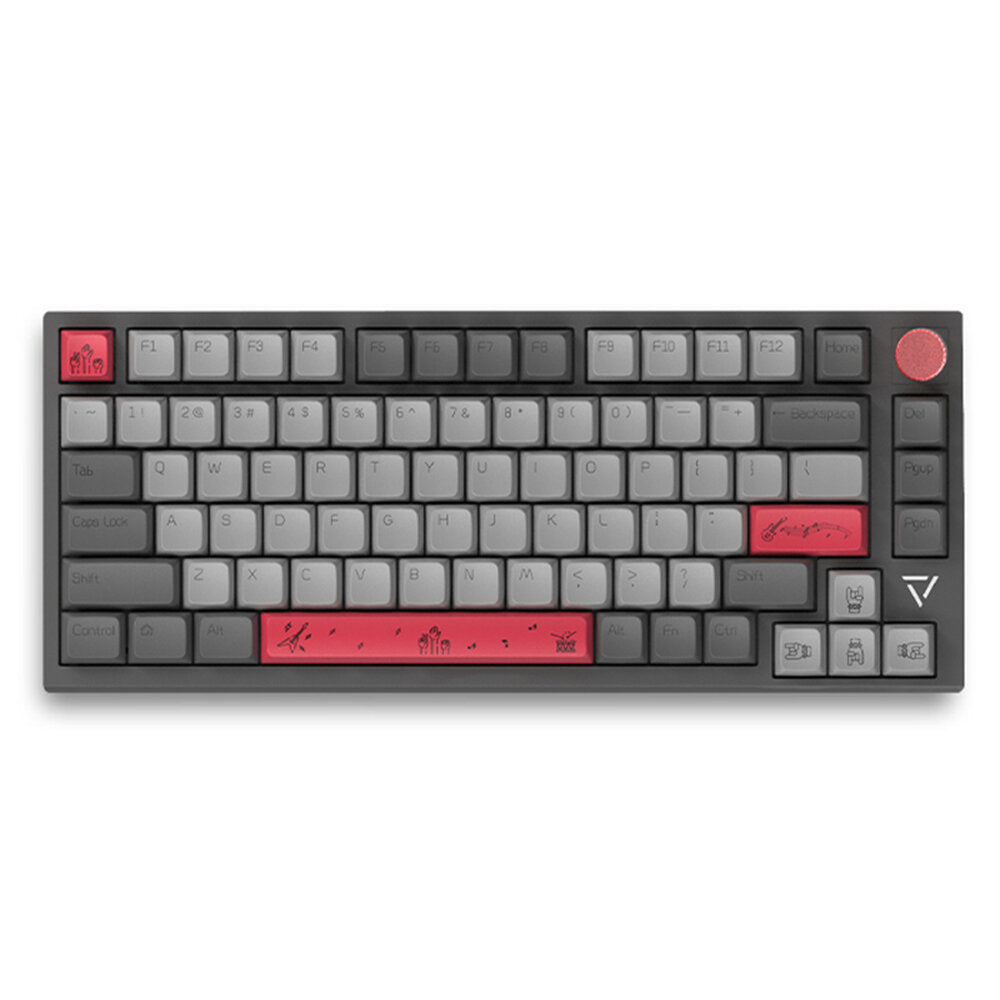 Mechanical Keyboard 81 Keys PBT Sublimation MDA Profile Keycaps Triple-Mode
