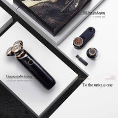 Electric Shaver LED Display IPX7 Waterproof Auto Razor Man 360 3-blade Design Shaving Machine
