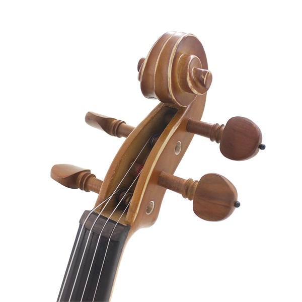 4/4 Spruce wood Carving Violin with Bow String Mute Case