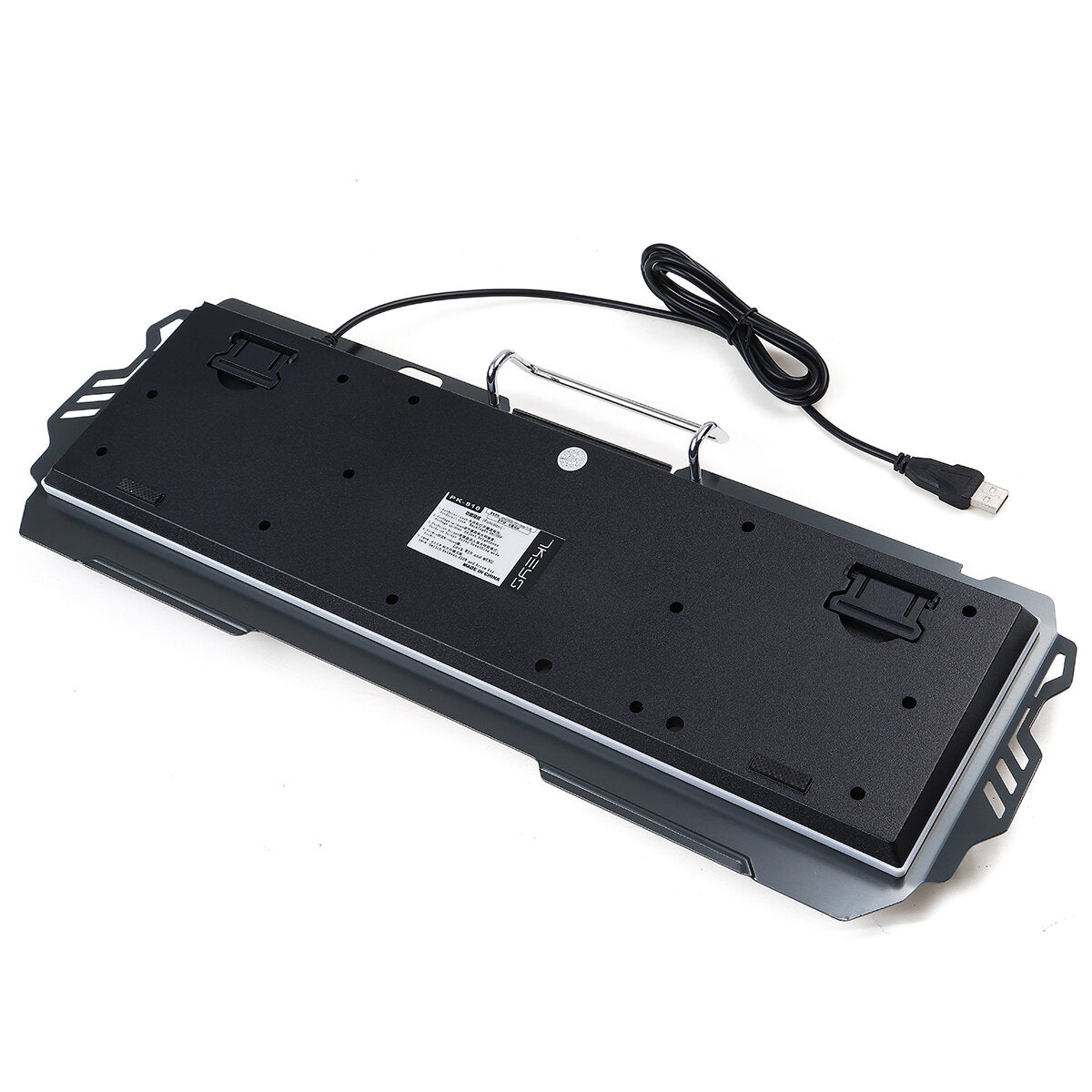 104 Keys PC Gaming Keyboard Mechanical Feeling Waterproof LED Backlight Computer Keyboard with Phone Holder