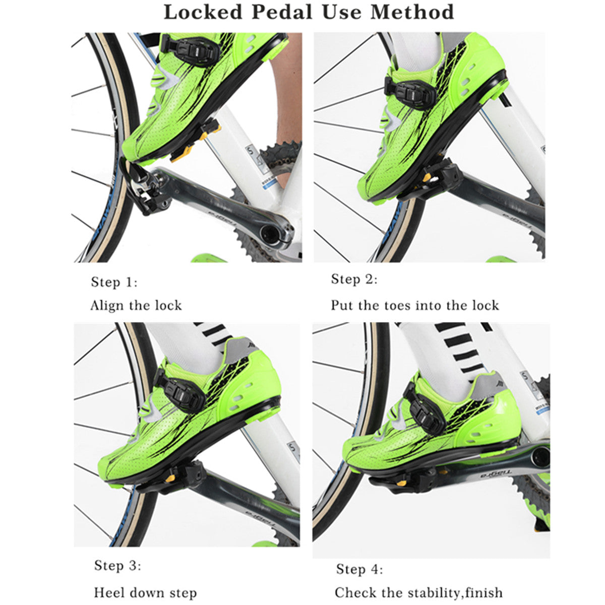 Road Bike Pedals Self-locking Seal Bearings Ultralight MTB Mountain Bicycle Flat Platform Outdoor Cycling