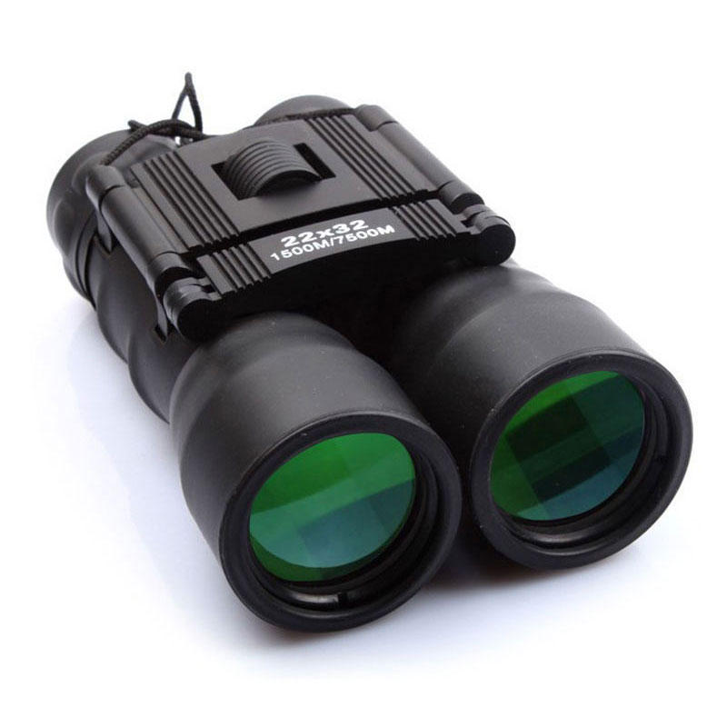 22x32 Folding Binoculars Telescope Compact Bird Watching Portable Binoculars with Low Light Night Vision