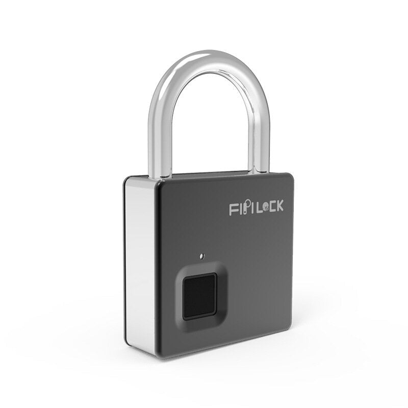 Smart Fingerprint Padlock Outdoor Travel Lock IP65 Waterproof Biometric Intelligent Fingerprint Key Anti-Theft Lock With Key