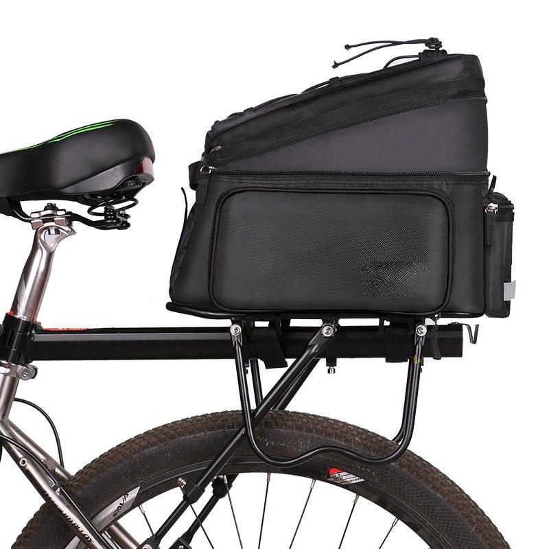 26L Rainproof Bicycle Rear Rack Seat Saddle Bag Cycling Bike Tail Storage Bag Bike Bag with Rain Cover
