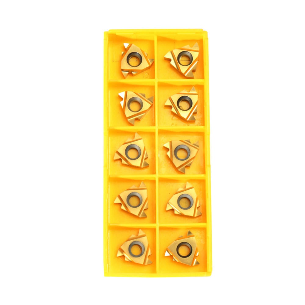 Lathe Turning Tool Holder with 10pcs 16IR AG60 Inserts