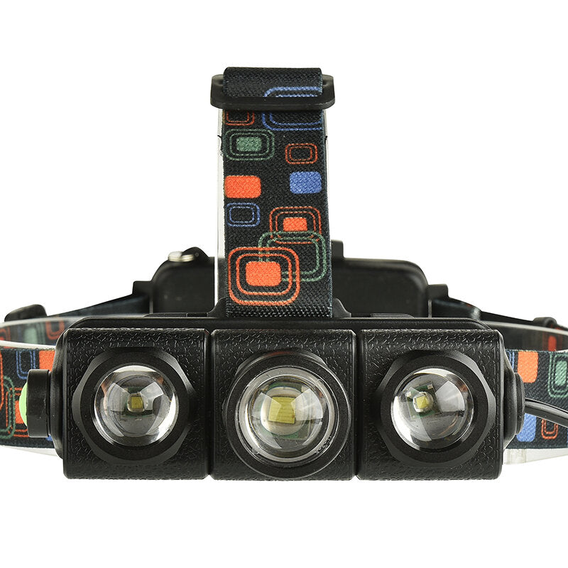 1100LM T6+2 XPE Led Bicycle Headlamp Telescopic Zoom Running Camping Adjustable