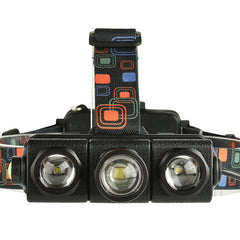 1100LM T6+2 XPE Led Bicycle Headlamp Telescopic Zoom Running Camping Adjustable