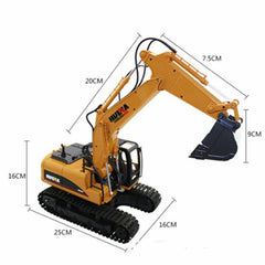 Toys 1550 15Channel 2.4G1/12RC Metal Excavator Charging RC Car