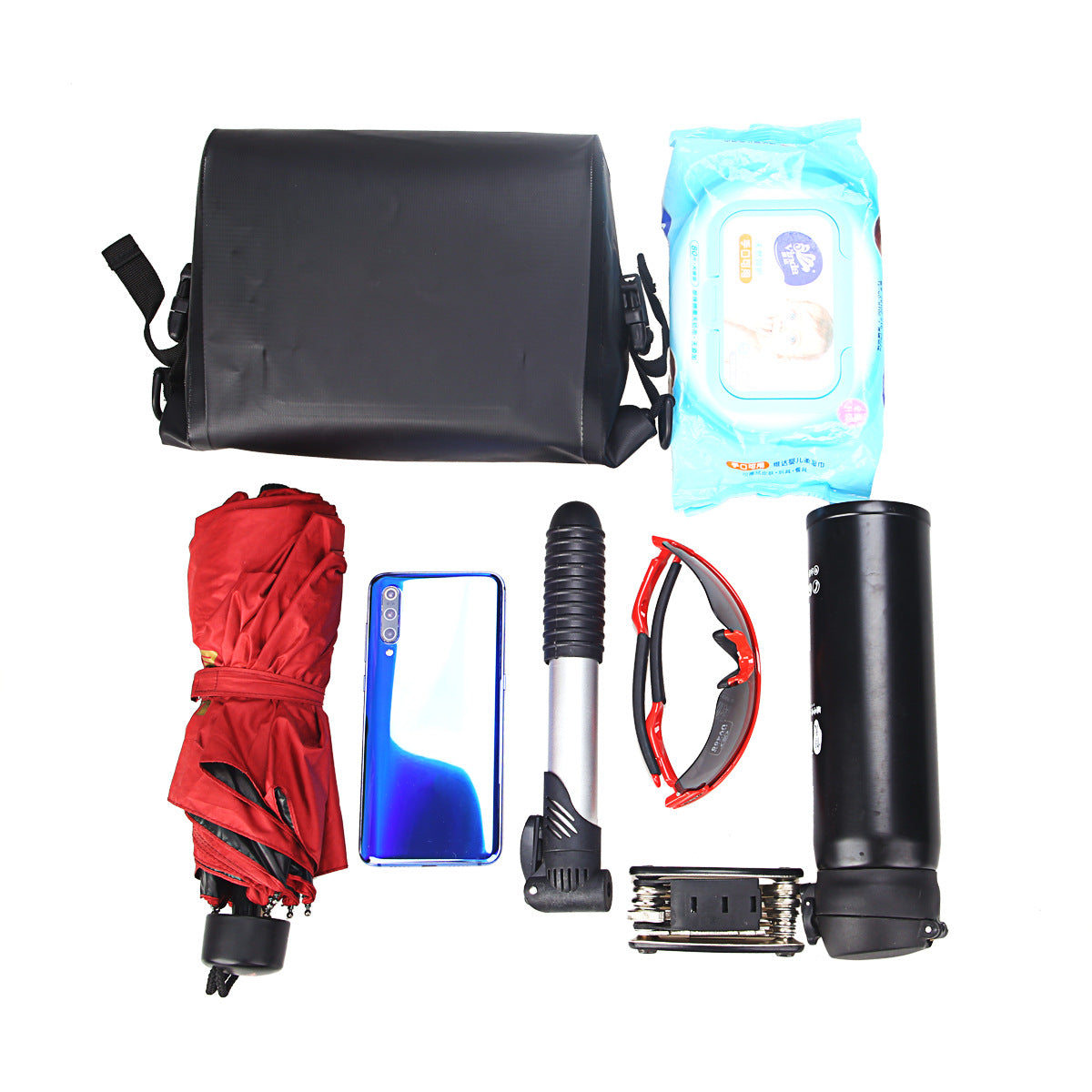 Electric Scooter Cycling Bicycle Front Handlebar Storage Bag Mountain