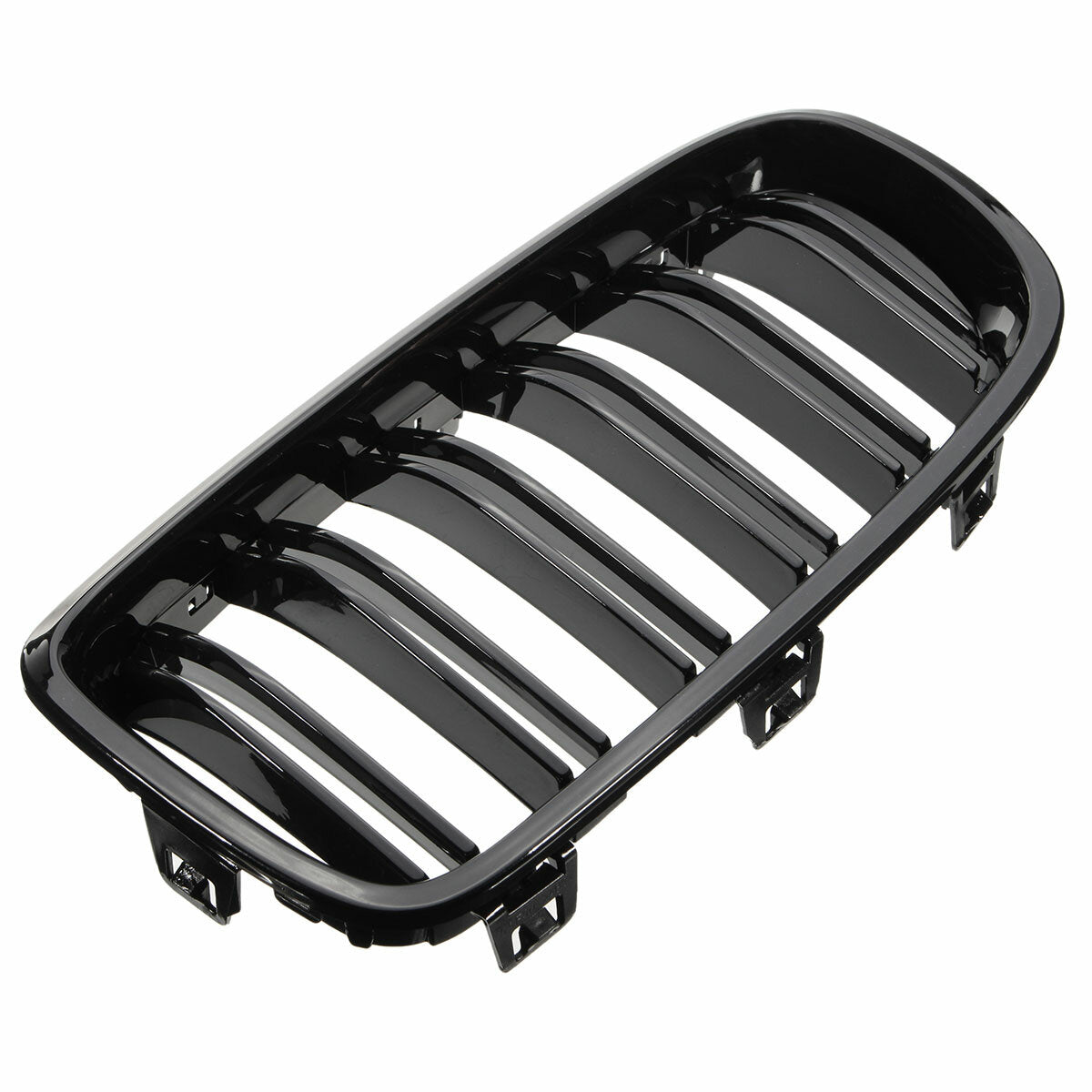 2PCS Gloss Black Front Car Grilles Automobile Auto