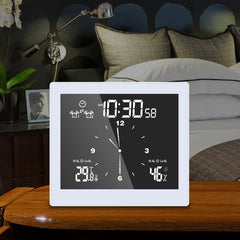 Digital Clock Waterproof Bathroom Wall Clock Hygrometer Thermometer Alarm Clock Timer Temperature Humidity Clock