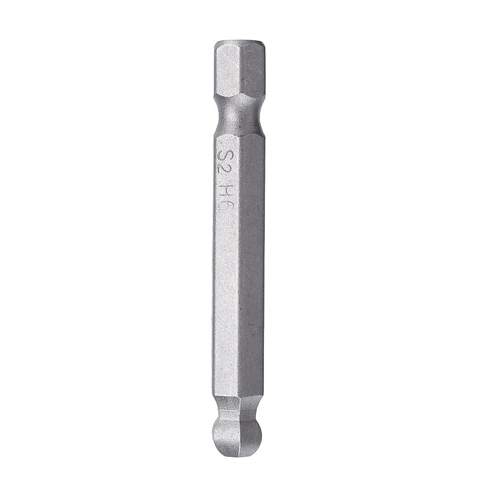 8pcs 50mm S2 Magnetic Ball Screwdriver Bits H1.5/2/2.5/3/4/5/6/8 Screwdriver Hex Shank