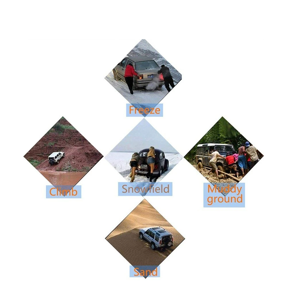 Universal Emergency Car Anti-skid Snow Chain 5 Pcs