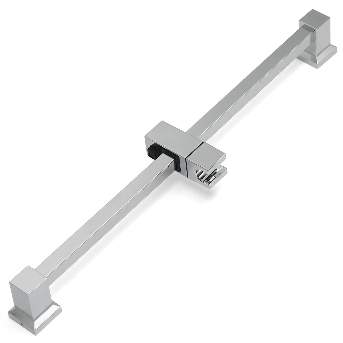 Bathroom Shower Head Riser Rail Bracket Handheld Holder Bar Chrome