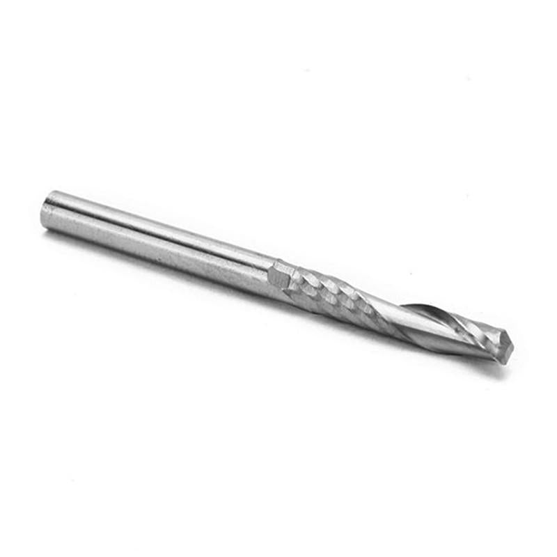 10pcs 3.175x17mm Single Flute End Mill Cutter 1/8 Inch Shank Tungsten Steel CNC Router Bit