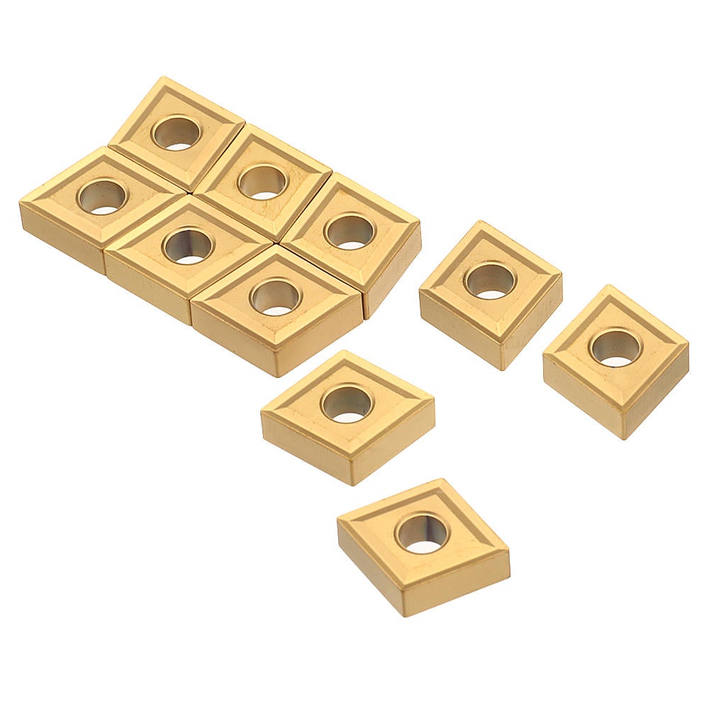 10pcs CNMG120404 MS CVD External Turning Tool Carbide Insert Cutting for DCLNR/L