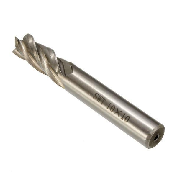 3pcs HSS Straight Shank End Mill Cutter 4 Flute 8/10/12mm CNC Tool