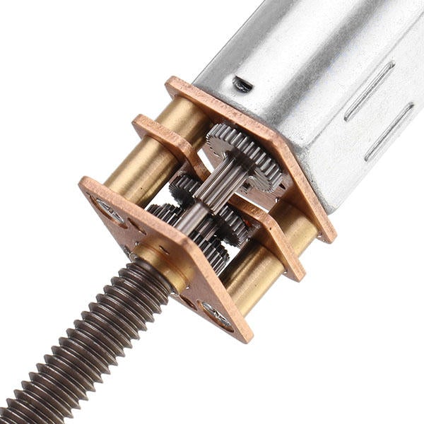 DC 6V 105rpm Gear Motor Thread Shaft Electric DC Motor