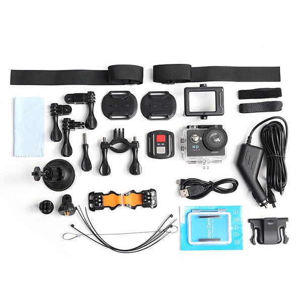 Auto Record Car DVR 170 Degree Lens 2 Inch 4K Action Camera With Remote Control