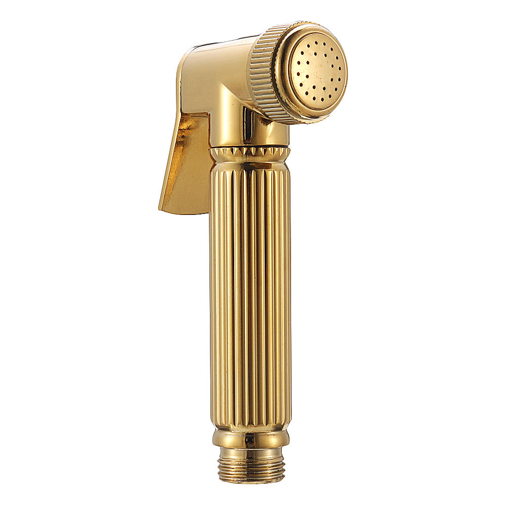 Copper Bathroom Portable Bidet Sprayer Handhold Toilet Shower Head for Personal Hygiene w/ 1.5m Stainless Steel Hose