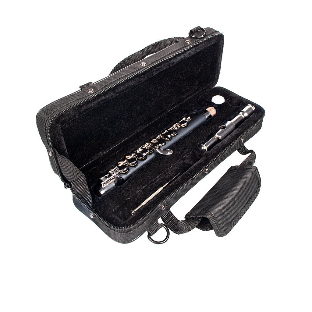 Professional Nickel Plated Piccolo Excellent Ebonite Rubber Wood Piccolo Key of C Piccolo Set