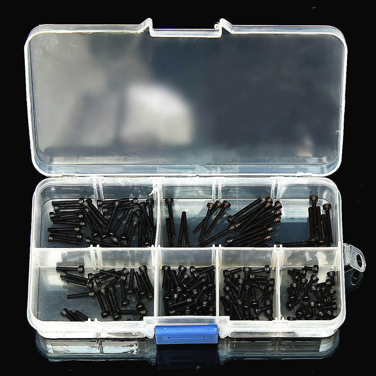 M2 Carbon Steel Allen Bolt 4-16mm Hex Socket Cap Screw Metric Assortment Kit 180pcs