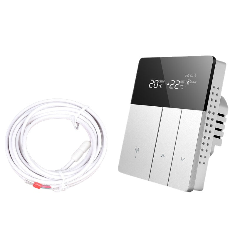 Smart Thermostat Silver 240V Temperature Controller For Water Electric Floor Gas Boiler Heating Control Works With Mijia APP