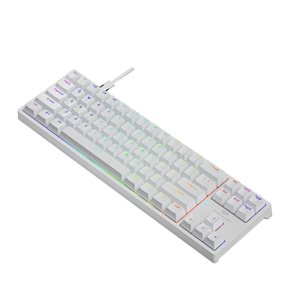 Mechanical Gaming Keyboard 71 Keys Blue/Red Switch Hot Swappable RGB Backlit Detachable Type-C Wired Keyboard
