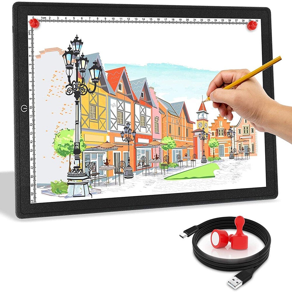 A3/A4 Touch Dimmable USB LED Light Drawing Copy Pad Tablet With Magnet Ultra-Thin Portable Diamond Painting Board Kit for Students Artists