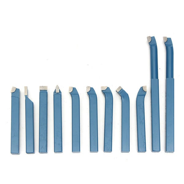 11pcs 8/10/12mm Carbide External Milling Cutting Turning Boring Tool Lathe Tool