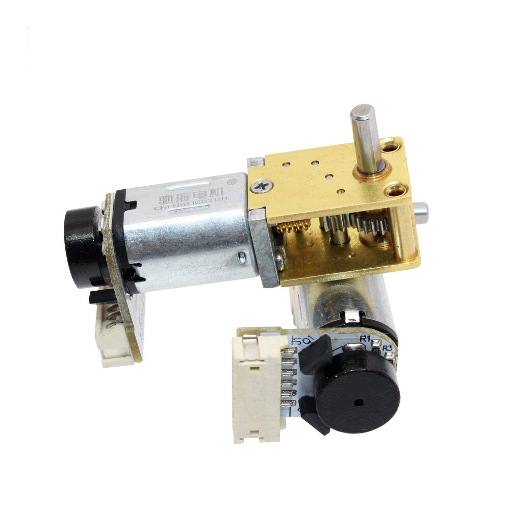 Gear Motor DC 12V Encoding Worm Geared Motor