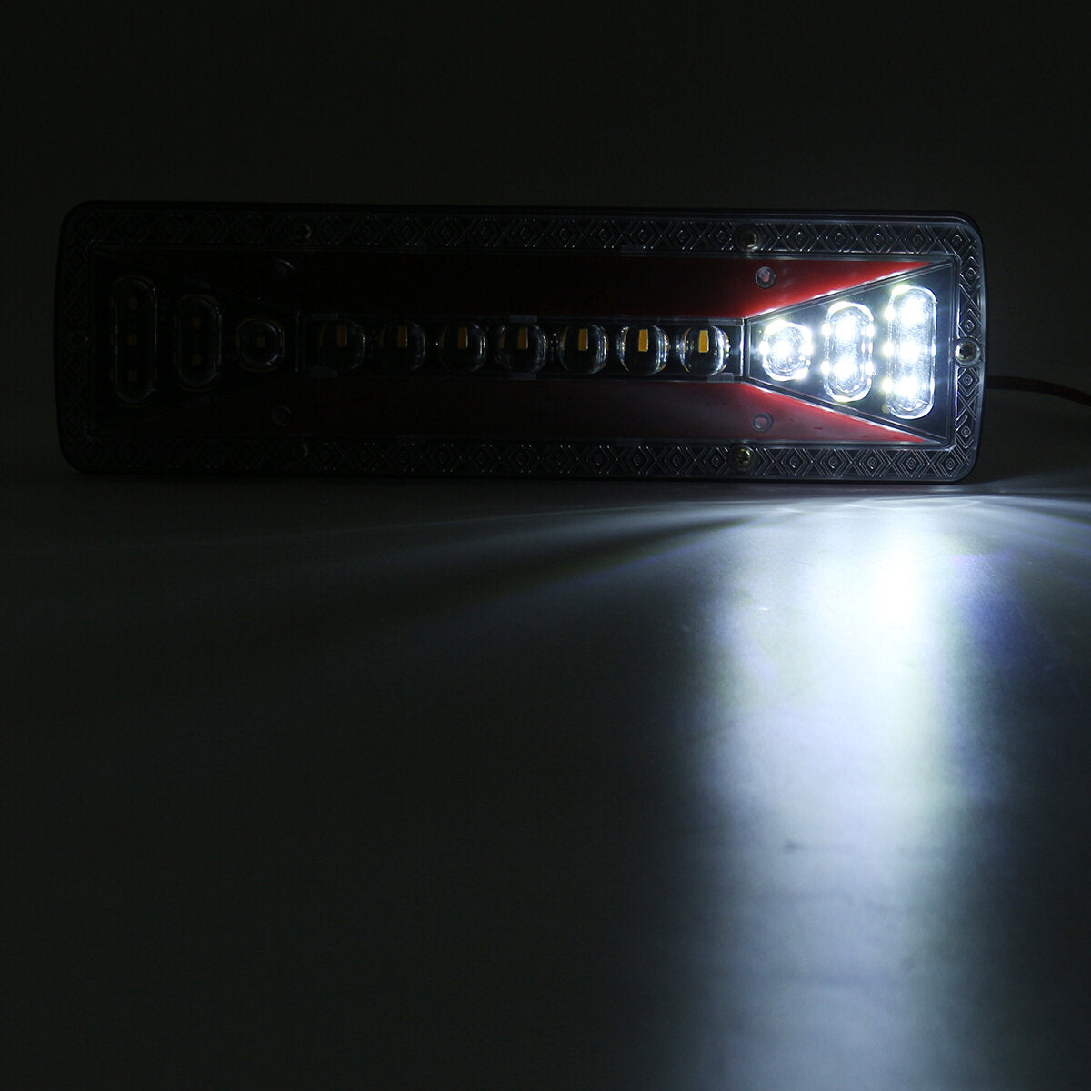 2x 12V 37LED Flowing Rear Tail Light Turn Signal Brake Reverse Lamp