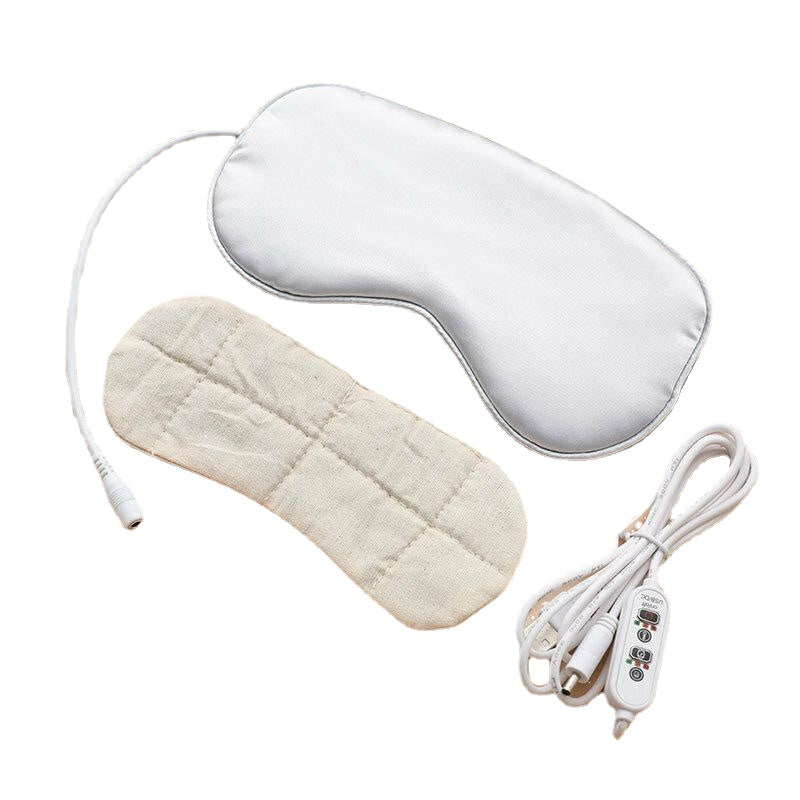 Electrical USB Sleep Mask Temperature Control Heat Steam Eye Patch Night Sleeping