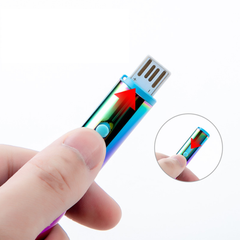 USB Green Laser Pointer Pen Single Point Colorful Shell USB Direct Fast Charging Portable Laser Page Pen Office Meeting Field Guide