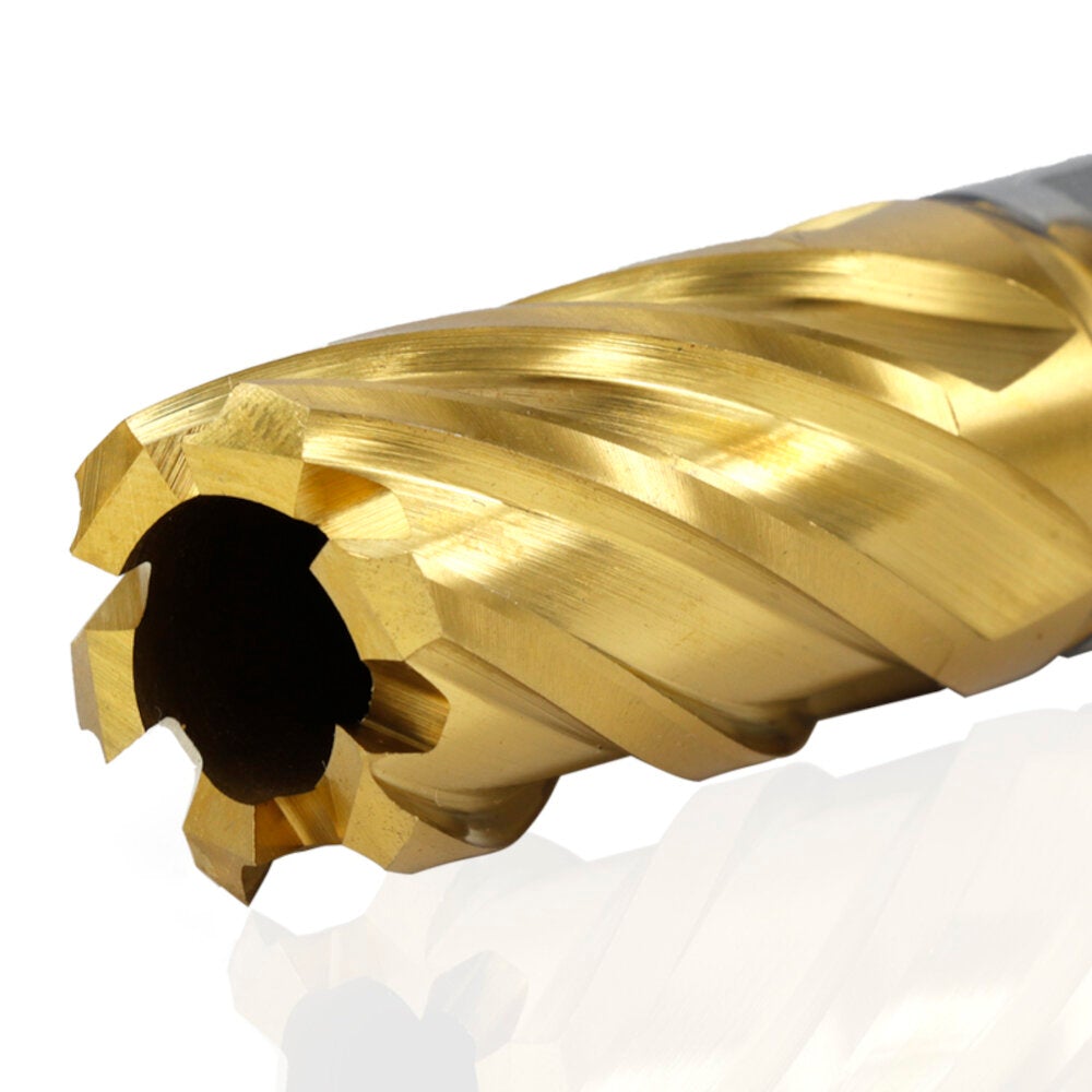 HSS Hollow 12-42mm Cutting Diameter Titanium Coated Core Drill Bit For Metal Cutting Weldon Shank Magnetic