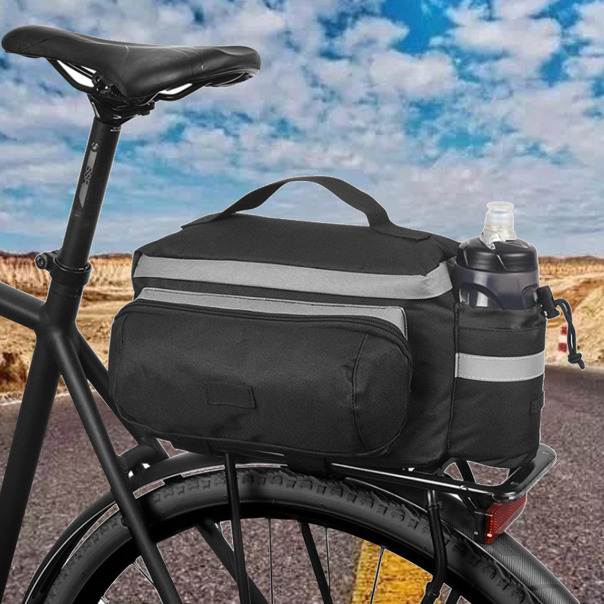 Bicycle Storage Luggage Carrier Basket Mountain Road Handbag With Handheld